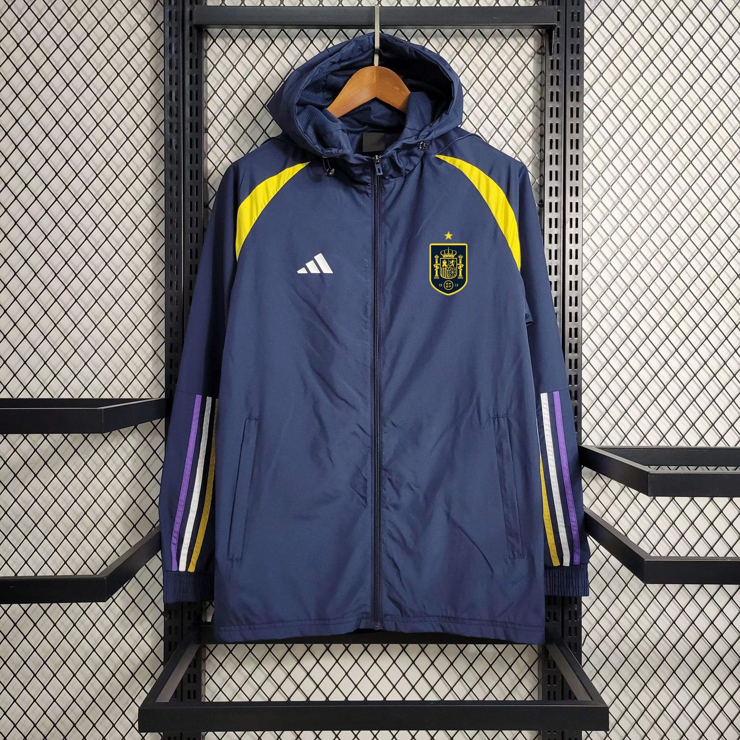 Spain Dark Blue Windbreaker