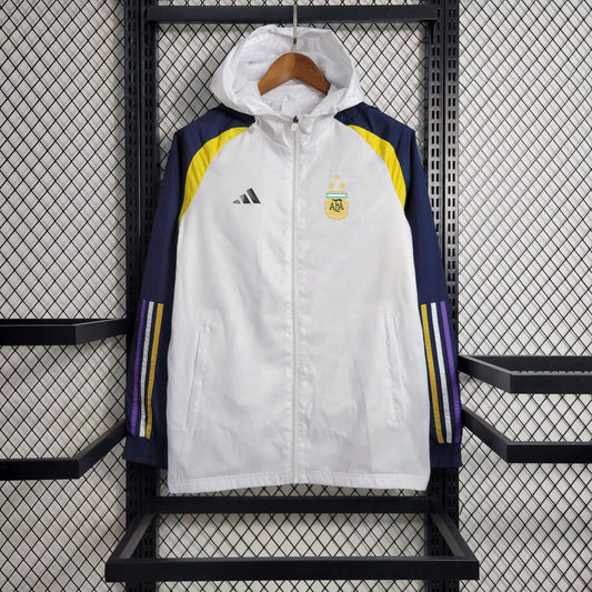 Argentina White Windbreaker