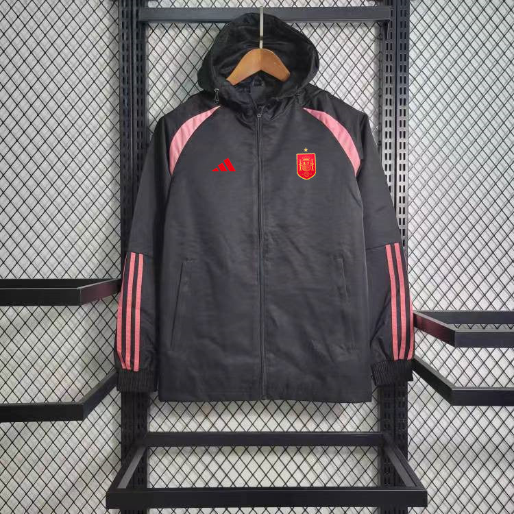 Spain Black Windbreaker
