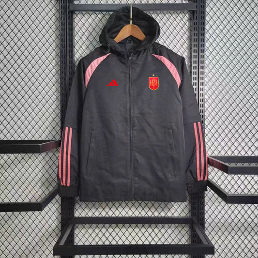 Spain Black Windbreaker