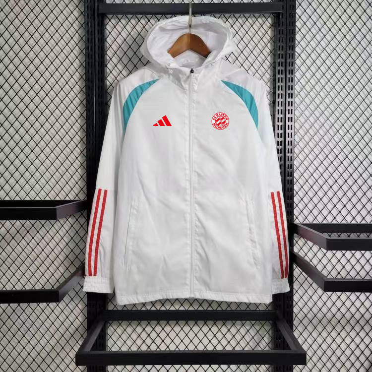 Bayern White Windbreaker