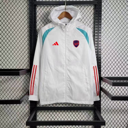 Arsenal White Windbreaker