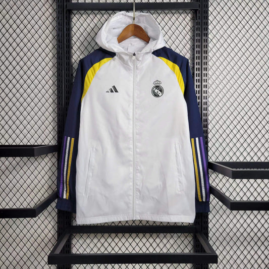 Real Madrid White Windbreaker